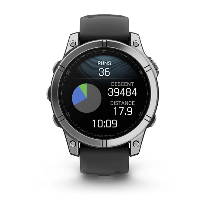 Garmin Fenix E 3.3 cm (1.3") AMOLED 47 mm Digital 416 × 416 pixels Touchscreen Stainless steel Wi-Fi GPS (satellite)