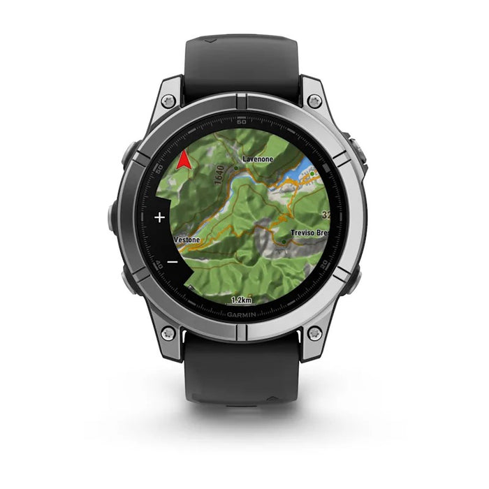 Garmin Fenix E 3.3 cm (1.3") AMOLED 47 mm Digital 416 × 416 pixels Touchscreen Stainless steel Wi-Fi GPS (satellite)