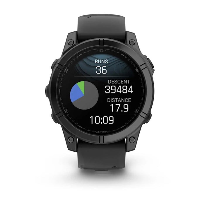 Garmin Fenix E 3.3 cm (1.3") AMOLED 47 mm Digital 416 x 416 pixels Touchscreen Black Wi-Fi GPS (satellite)