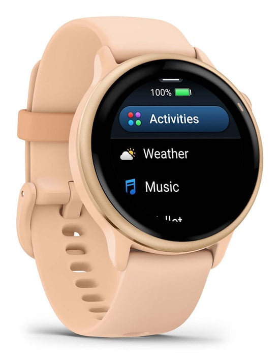 Garmin vívoactive 6 3.05 cm (1.2") AMOLED 42 mm Digital 390 x 390 pixels Touchscreen Pink Wi-Fi GPS (satellite)