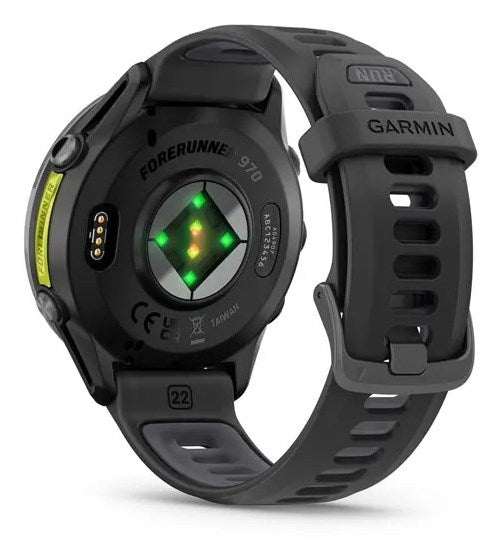 Garmin Forerunner 970 3.56 cm (1.4") AMOLED Digital 454 x 454 pixels Touchscreen Black, Yellow Wi-Fi GPS (satellite)