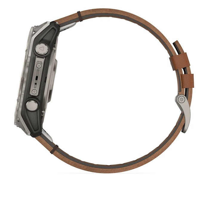 Garmin Fenix 8 3.56 cm (1.4") AMOLED 51 mm Digital 454 x 454 pixels Touchscreen Titanium Wi-Fi GPS (satellite)
