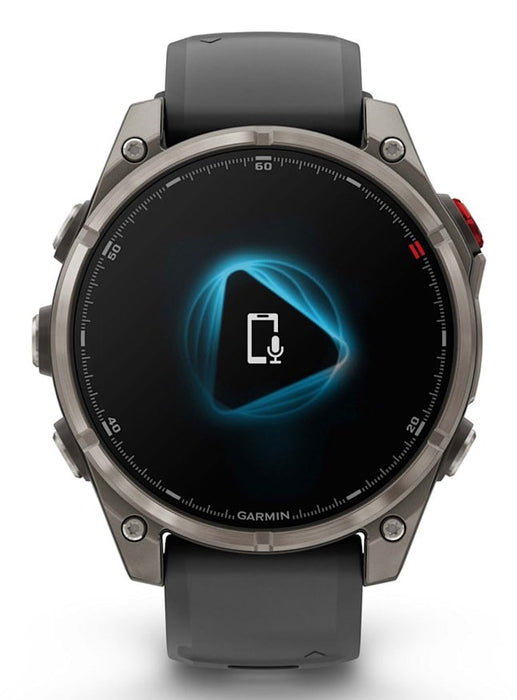 Garmin fēnix 8 Pro 3.56 cm (1.4") AMOLED 47 mm Digital 454 x 454 pixels Touchscreen Graphite, Titanium Wi-Fi GPS (satellite)