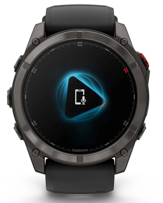 Garmin fēnix 8 Pro 3.56 cm (1.4") AMOLED 51 mm Digital 454 x 454 pixels Touchscreen Black, Grey, Titanium Wi-Fi GPS (satellite)