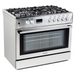 Gas-electric Cooker Ravanson KWGE-K90 Cheff Modern (silver) - Free-standing kitchensAGD-KWS<<<Home Appliance