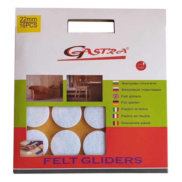 ROUND FELT PADS 22 MM 16 PCS. GASTRA