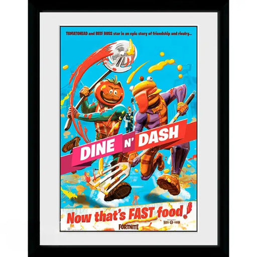 GBEYE FORTNITE - Framed print ’Dine n Dash’ (30x40) - Дрехи и аксесоари<<<Геймърска периферия<<<ValiAPI