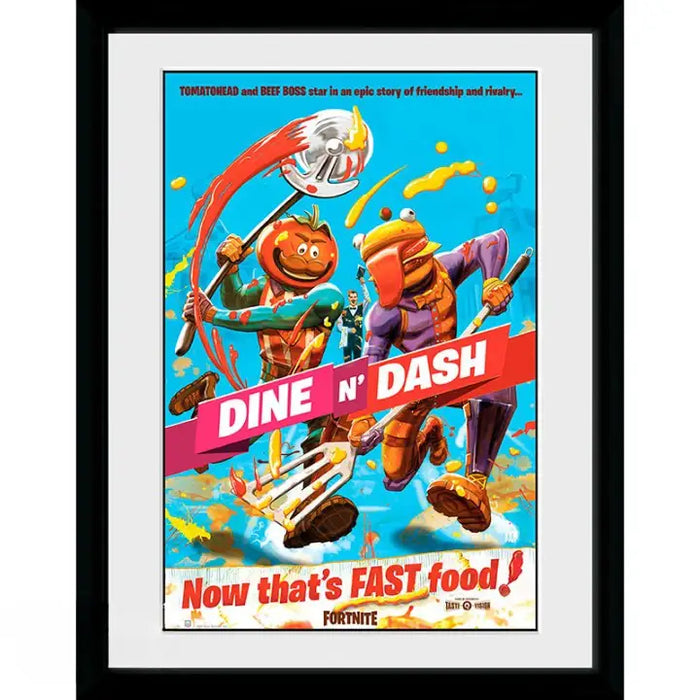 GBEYE FORTNITE - Framed print ’Dine n Dash’ (30x40) - Дрехи и аксесоари<<<Геймърска периферия<<<ValiAPI