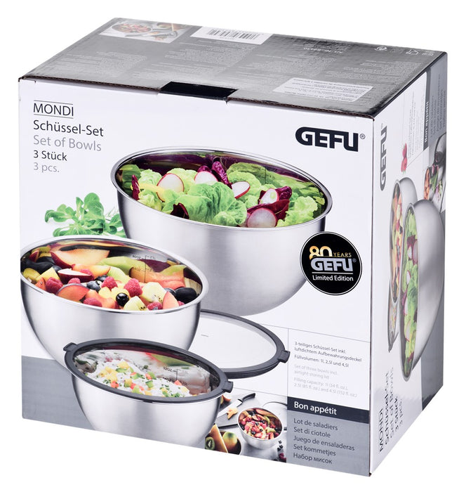 SET OF 3 BOWLS (16, 20, 24 CM) GEFU MONDI G-89430