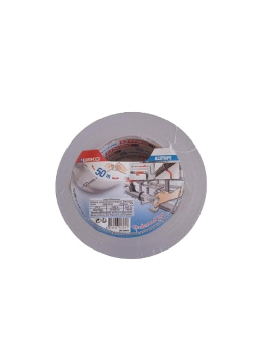 Insulating tape Geko 50 mm x 50 m Aluminium Silver