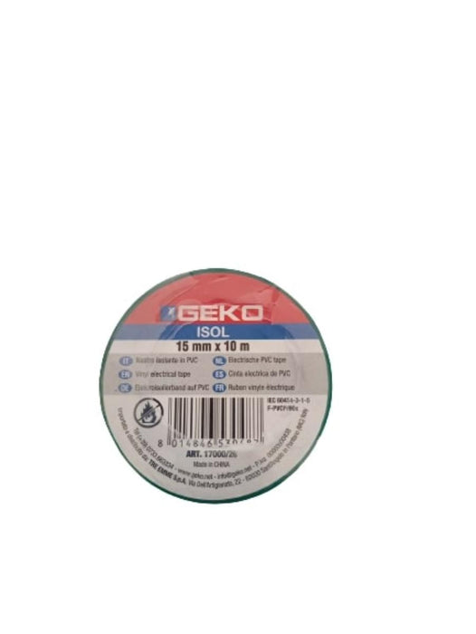 INSULATION TAPE 10M 15MM GREEN