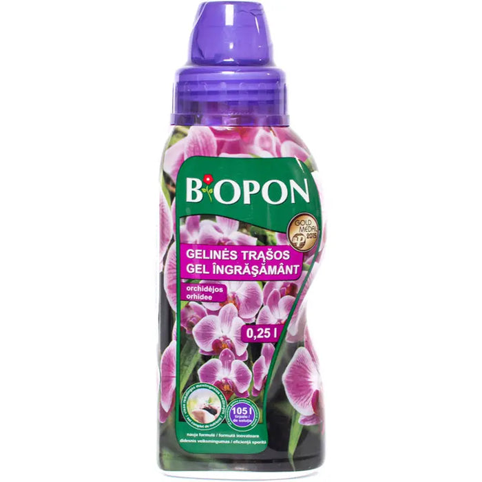 GEL MINERAL FERTILIZER ORCHIDS 0.25L BIOPON - Торове<<<Торове почви и тревни смески<<<Градина<<<Praktiker