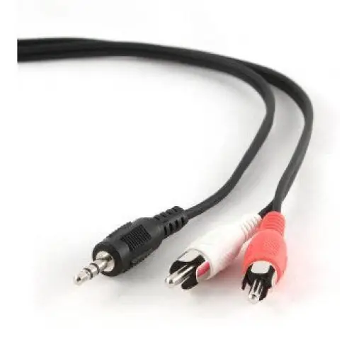 Gembird 2.5m 3.5mm/2xRCA M/M audio cable Black Red White - JACK and RCA(Cinch) cablesKBA-JAC<<<Cables