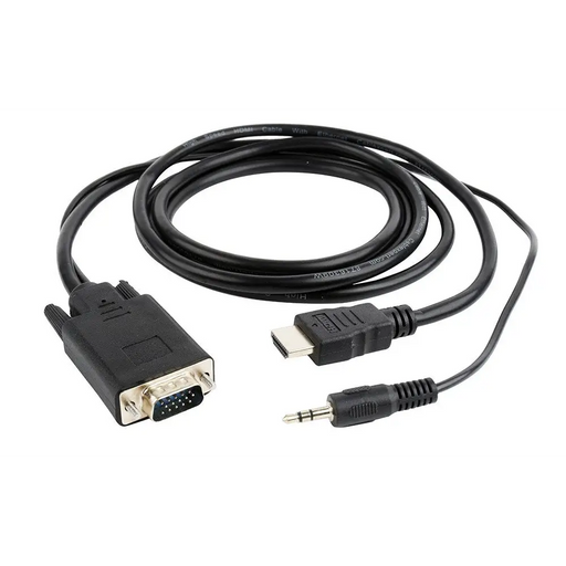Gembird A-HDMI-VGA-03-6 video cable adapter 1.8 m HDMI Type A (Standard) VGA (D-Sub) + 3.5mm Black