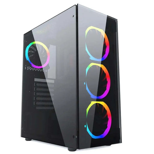Gembird CCC-FC-1500RGB computer case Midi Tower Black Transparent - Computer casesOBU-OBU<<<CasesOBU<<<ActionPL