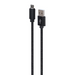 Gembird CCDB-mUSB2B-AMBM-6 Cotton braided Micro-USB cable with metal connectors 1.8 m black - USB