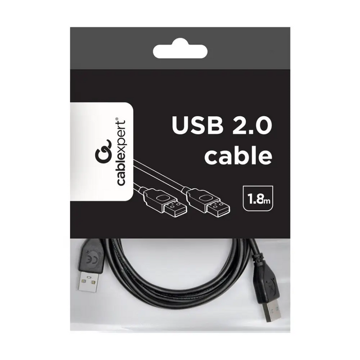 Gembird CCP-USB2-AMAM-6 USB cable USB 2.0 1.8 m USB A Black - USB cablesKBA-USB<<<Cables and adaptersKBA<<<ActionPL