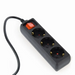 Gembird EG-PSU3-01 power extension 0.6 m 3 AC outlet(s) Indoor Black - Power stripsLIP-LIS<<<Slats and extension