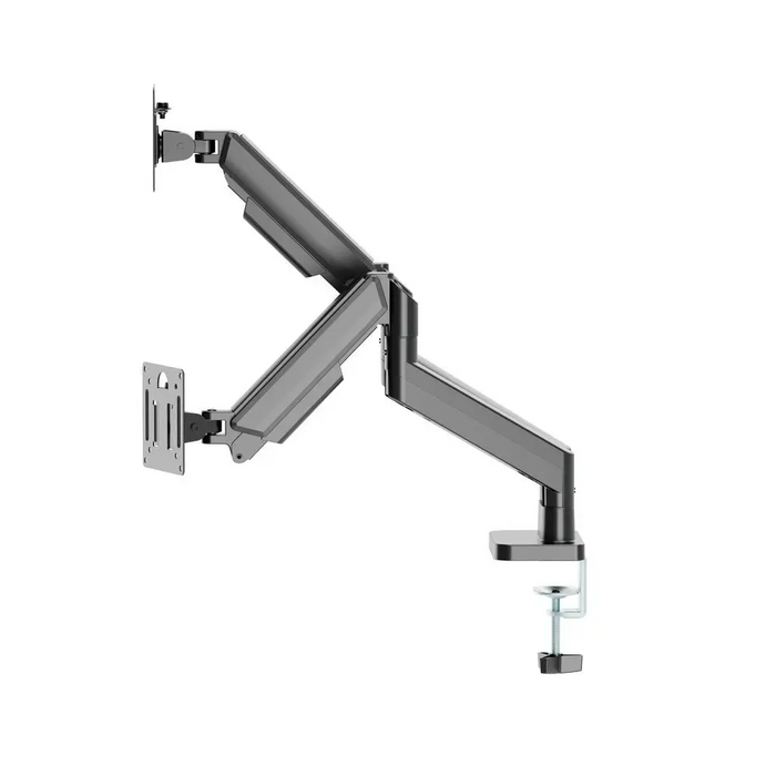 Gembird MA-DA2-06 Desk mounted adjustable double monitor arm 17’’-32’’ black - Monitors - Monitor