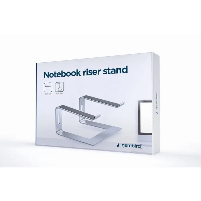 Gembird NBS-D1-01 laptop stand Aluminium Silver 39.6 cm (15.6’’) - Stands for notebooksCHL-POD<<<CoolingCHL<<<ActionPL