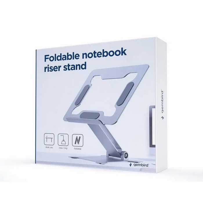 Gembird NBS-D1-03 laptop stand Silver 39.6 cm (15.6’’) - Stands for notebooksCHL-POD<<<CoolingCHL<<<ActionPL