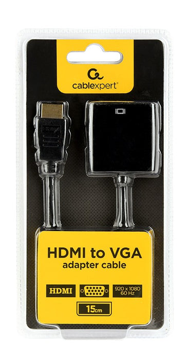 HDMI to VGA Adapter GEMBIRD Black