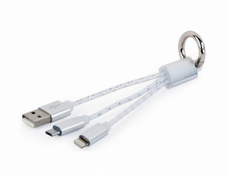 Gembird Keychain with USB charging cable CC-USB2-AM8PmB-01-MX