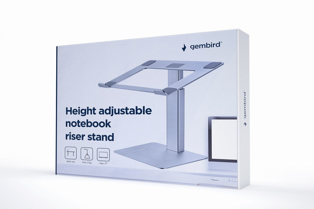Gembird NBS-D1-02 laptop stand Silver 39.6 cm (15.6")