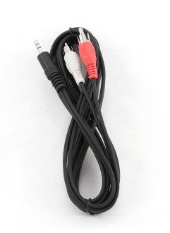 Gembird 2.5m, 3.5mm/2xRCA, M/M audio cable Black, Red, White