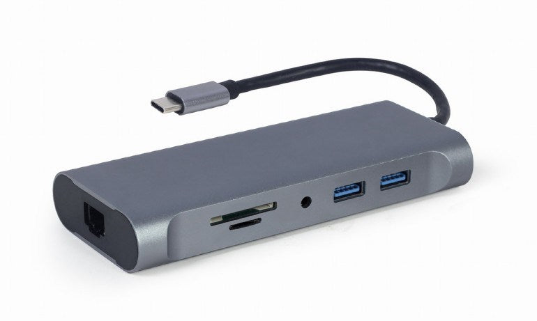 USB Hub GEMBIRD A-CM-COMBO7-01 Grey