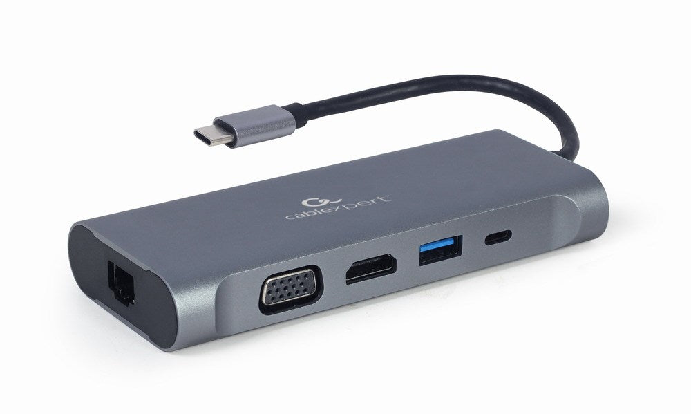 USB Hub GEMBIRD A-CM-COMBO7-01 Grey