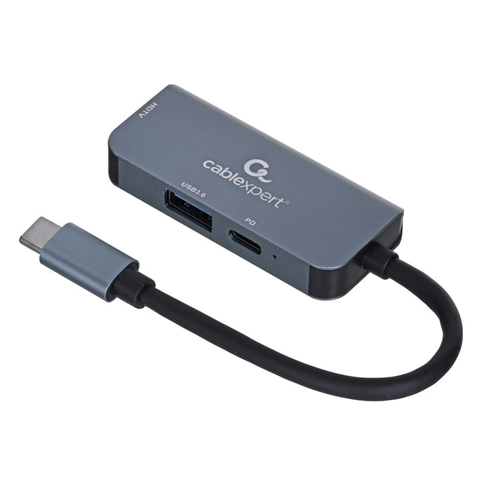 USB Hub GEMBIRD A-CM-COMBO3-02 Silver
