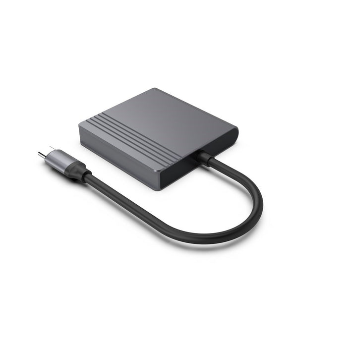 Gembird A-CM-HDMIFDPF-01 USB-C to HDMI + DP adapter, 4K 60Hz, black