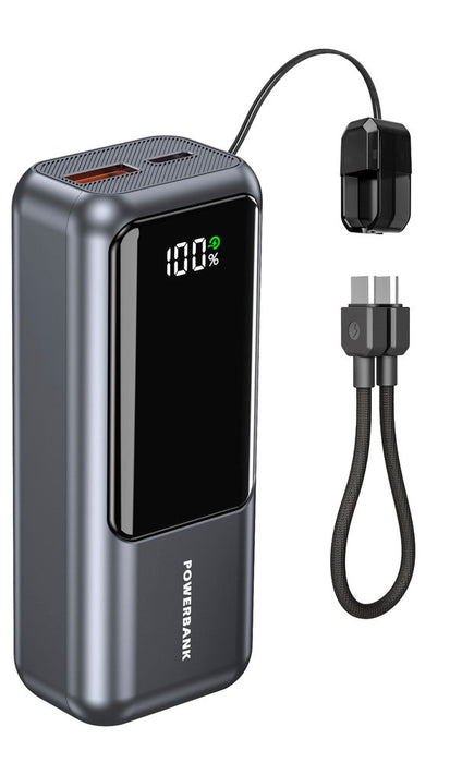 Gembird PB10-PD20-LCD-02 Compact fast charging power bank with LCD display, 20W, 10000 mAh, spacegrey