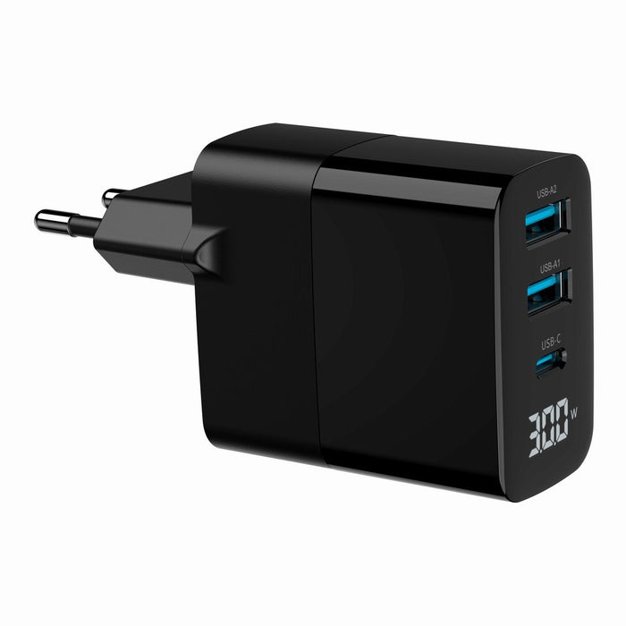 Wall Charger GEMBIRD TA-UC-PDQC30LCD-BK-02