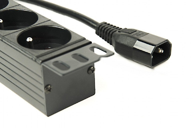 Gembird EG-PDU-014-FC14 power distribution unit (PDU) 8 AC outlet(s) 1U Black