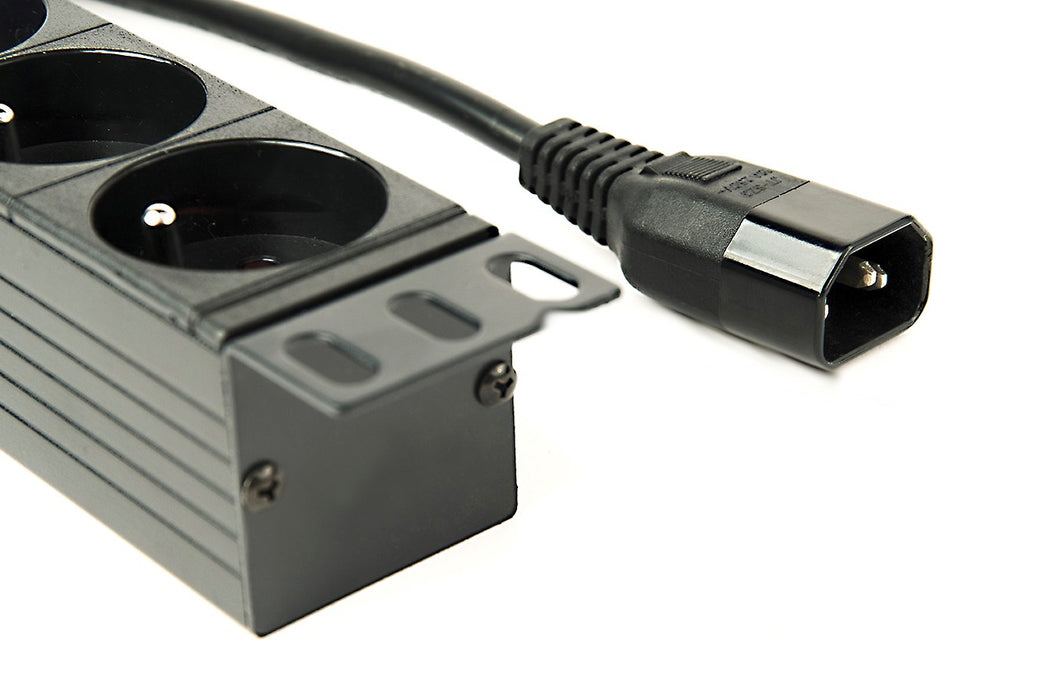 Gembird EG-PDU-014-FC14 power distribution unit (PDU) 8 AC outlet(s) 1U Black