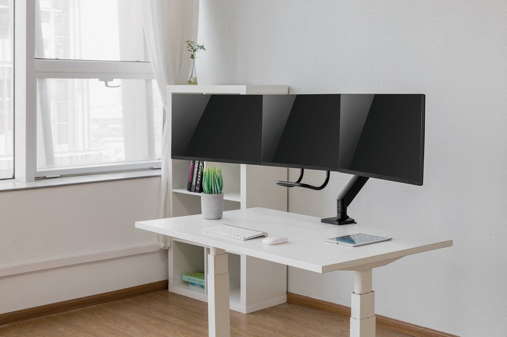 Gembird MA-DA3-03 monitor mount / stand 68.6 cm (27") Desk Black