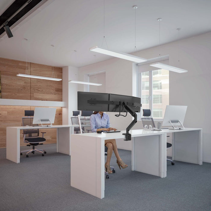 Gembird MA-DA3-03 monitor mount / stand 68.6 cm (27") Desk Black