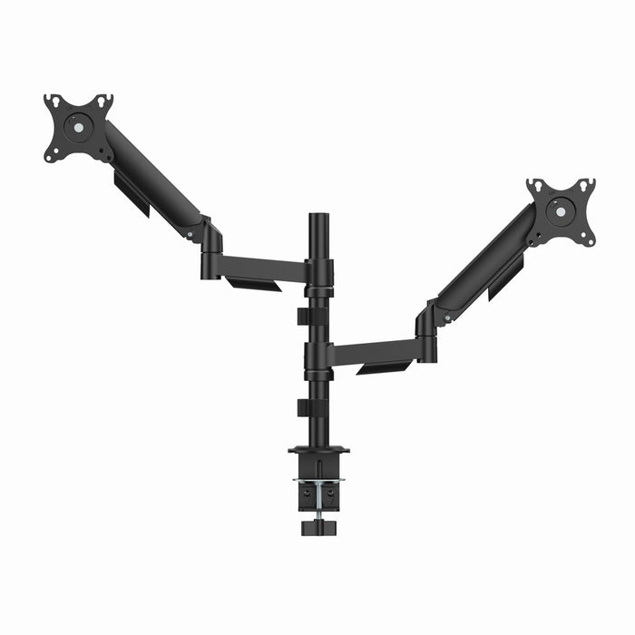 Gembird MA-DA2P-02 Adjustable desk 2-display mounting arm, 17”-32”, black
