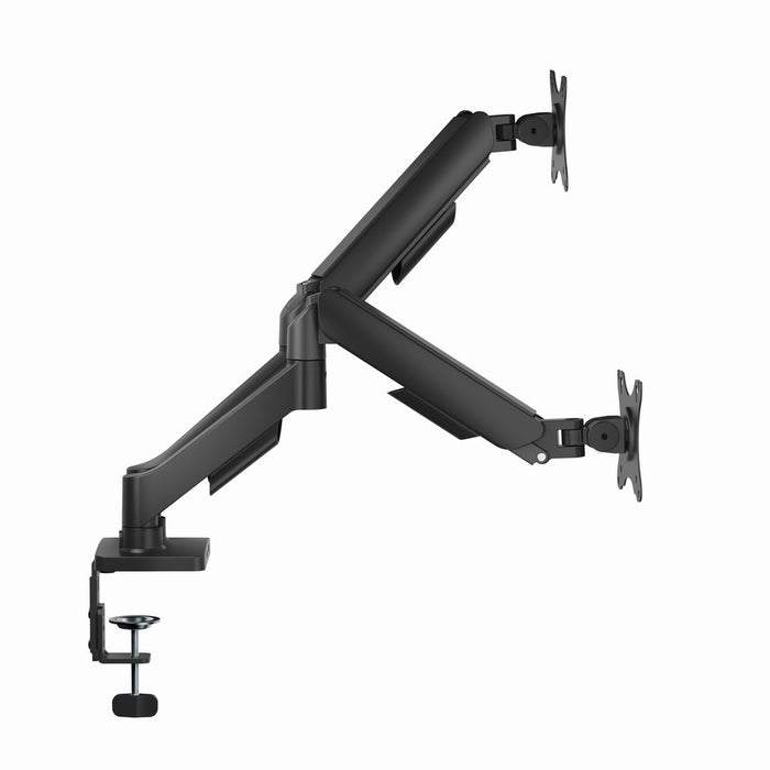 Gembird MA-DA2U-01 Adjustable desk 2-display mounting arm with USB ports, 17”-32”, black