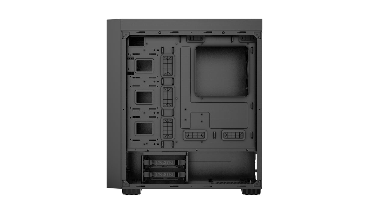 Gembird Fornax K500 ATX computer case, Midi Tower, Black