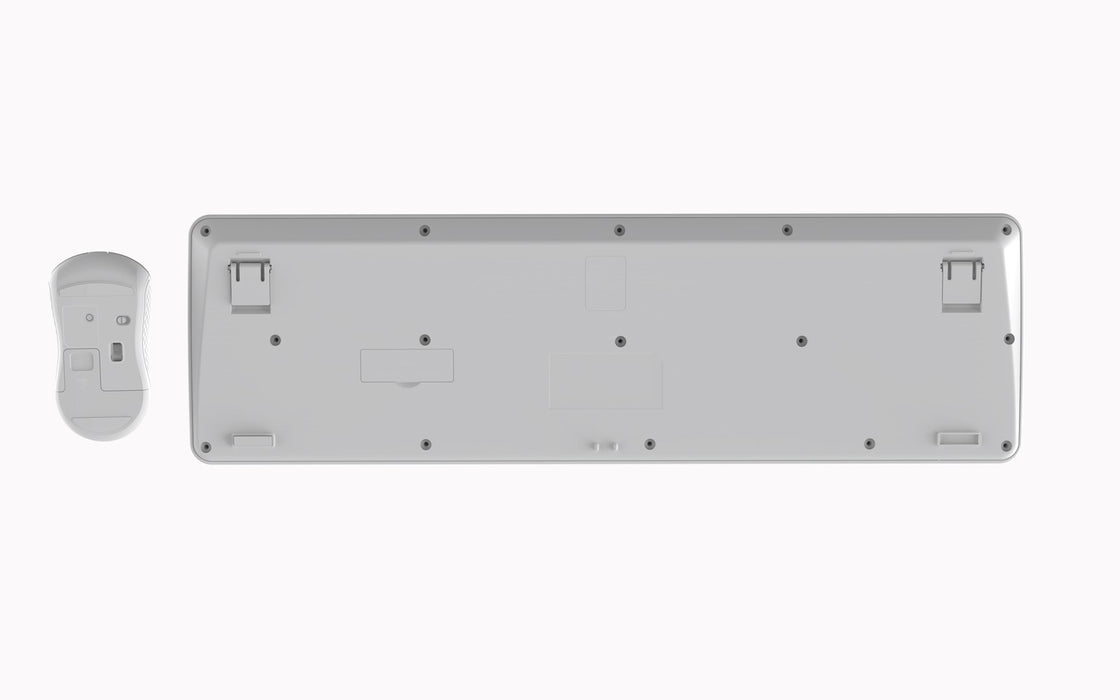 Gembird KBS-WPS-01 Slim Pro Business wireless desktop set, white, US layout