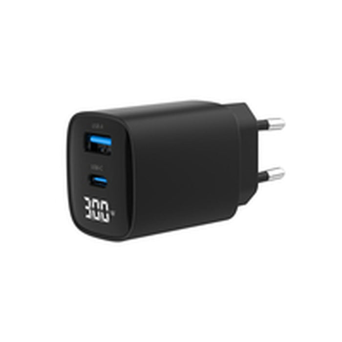 Wall Charger GEMBIRD TA-UC-PDQC30LCD-BK-01 Black 30 W