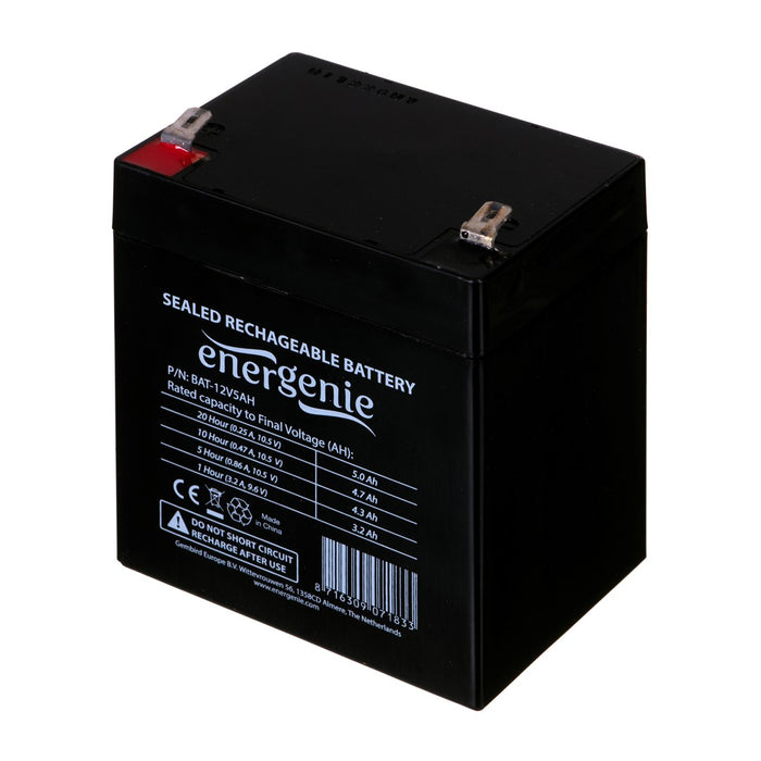 Battery for Uninterruptible Power Supply System UPS GEMBIRD 12V, 5Ah 5 Ah 12 V 5 V