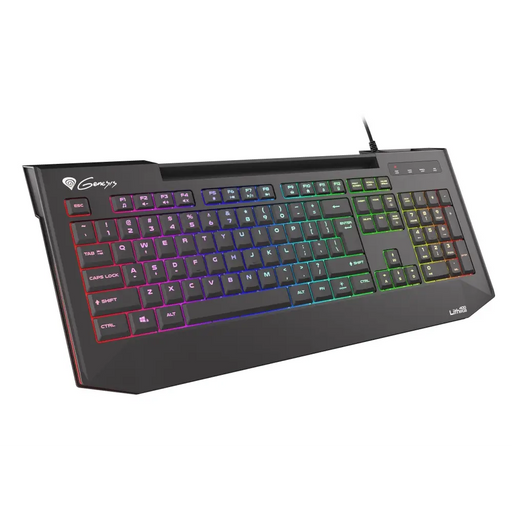 Genesis Gaming Keyboard Lith 400 RGB US Layout RGB Backlight X-Scissor Slim - Клавиатури<<<GENESIS компютърна