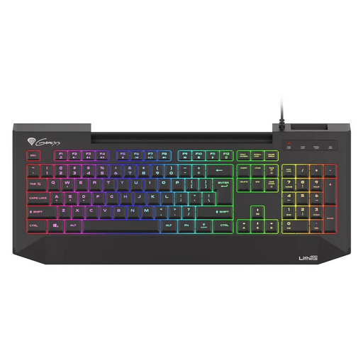 Genesis Gaming Keyboard Lith 400 RGB US Layout RGB Backlight X-Scissor Slim - Клавиатури<<<GENESIS компютърна