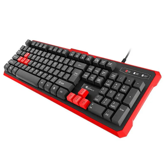 Genesis Gaming Keyboard Rhod 110 Red Us Layout - Клавиатури<<<GENESIS компютърна