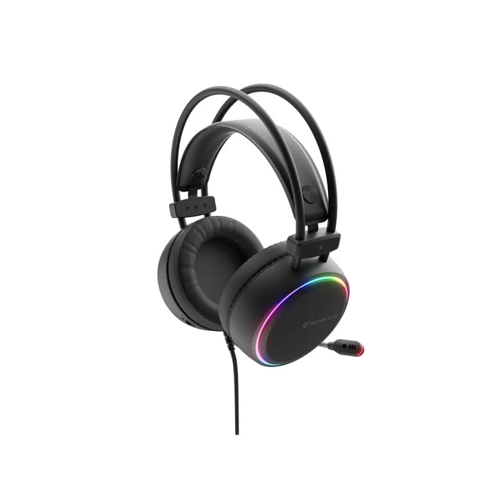 Genesis Headset Neon 613 With Microphone RGB Illumination Black - Слушалки<<<GENESIS компютърна