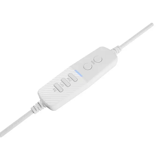 Genesis Headset Neon 764 with microphone RGB illumination USB White - Слушалки<<<GENESIS компютърна